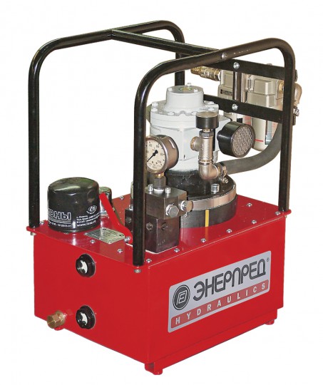 Станция насосная гидравлическая с пневмоприводом НПР-1,6А10-1 Энерпред