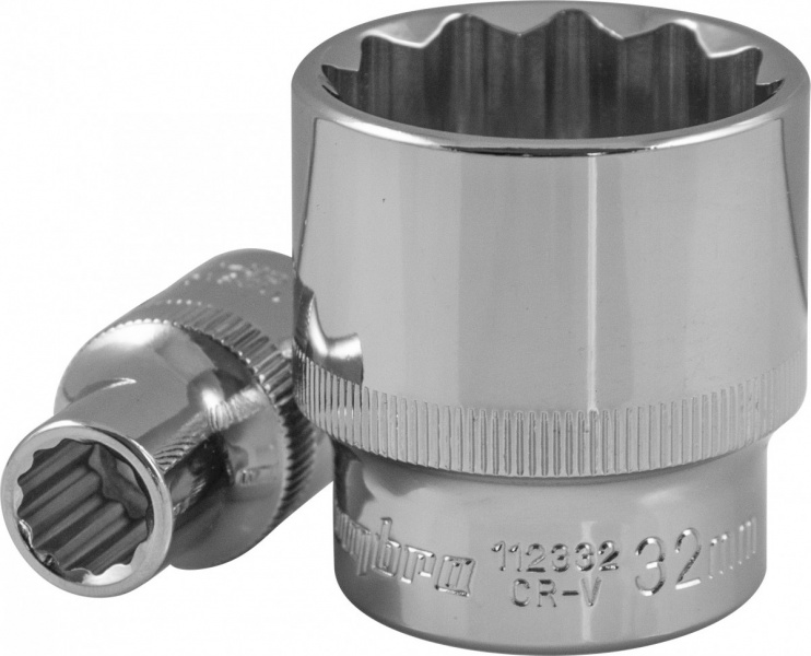 Головка торцевая 12-гранная 1/2"DR 16 мм 112316 OMBRA