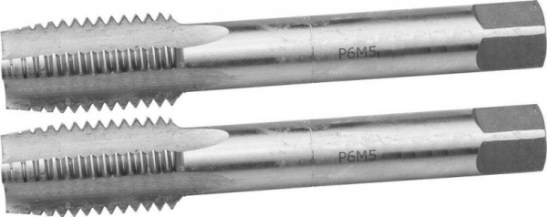 Метчик машинно-ручной Ø M 14 * 1,5 мм комплектный сквозной Р6М5